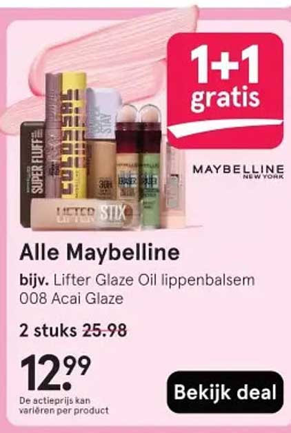 Alle Maybelline bijv. Lifter Glaze Oil lippenbalsem 008 Acai Glaze