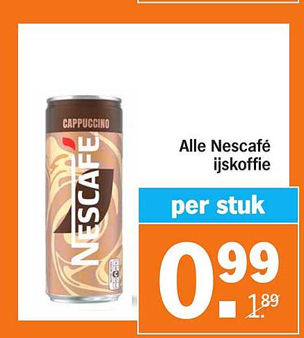 Alle Nescafé ijskoffie