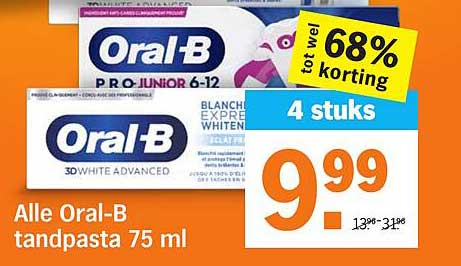 Alle Oral-B tandpasta 75 ml