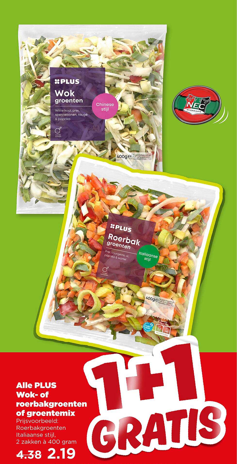 Alle PLUS Wok- of roerbakgroenten of groentemix