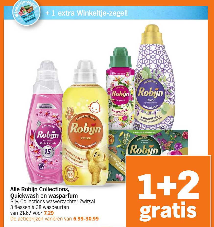 Alle Robijn Collections, Quickwash en wasparfum