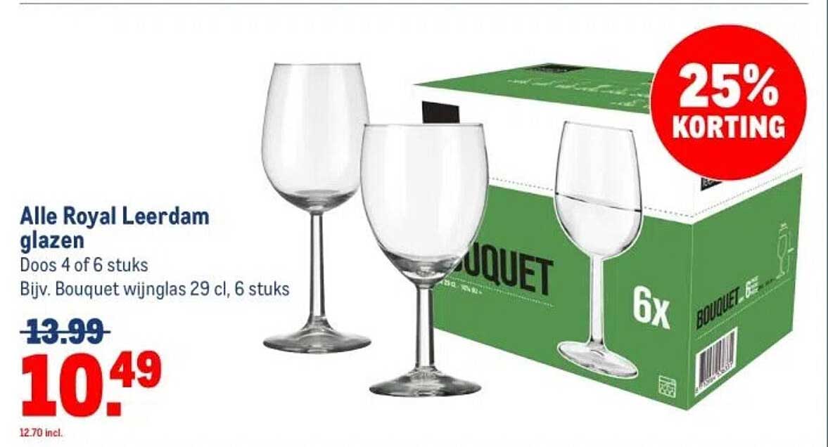 Alle Royal Leerdam glazen