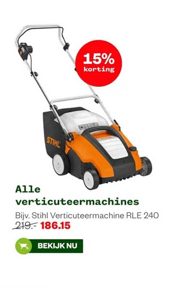 Alle verticuteermachines Bijv. Stihl Verticuteermachine RLE 240
