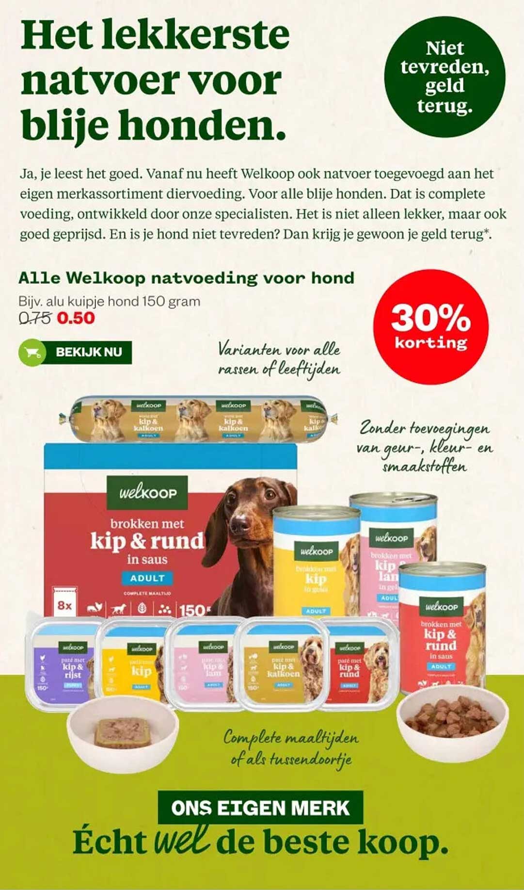 Alle Welkoop natvoeding voor hond
