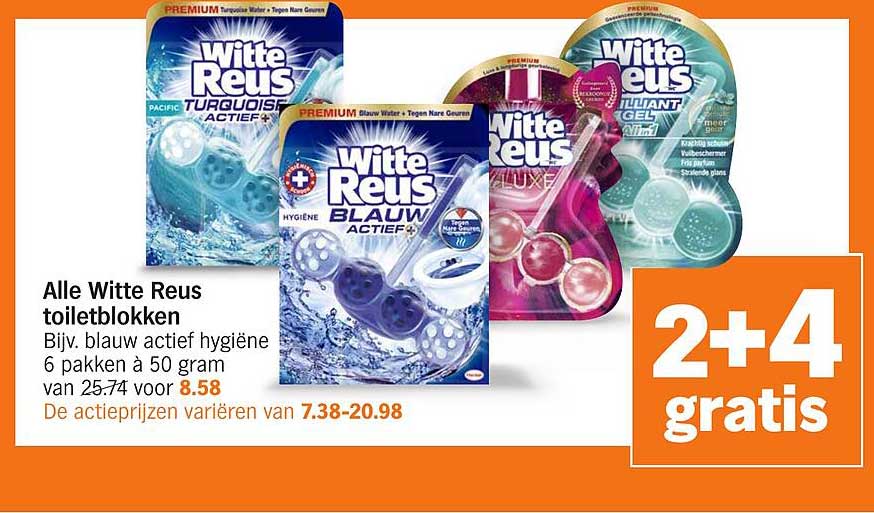 Alle Witte Reus toiletblokken