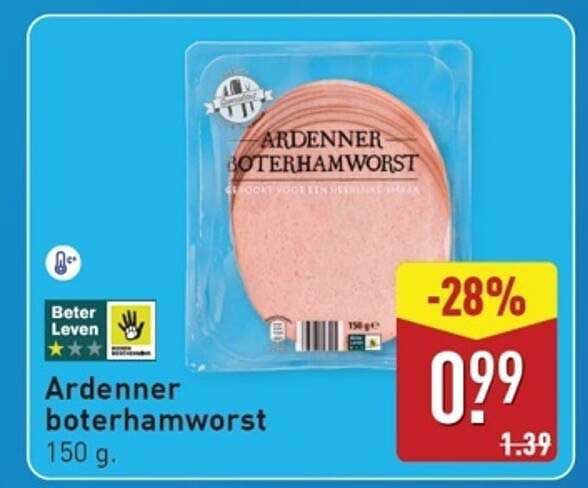 Ardenner boterhamworst 150 g