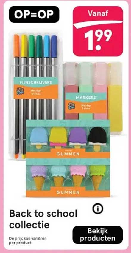 Back to school collectie