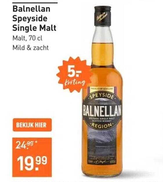 Balvenie Speyside Single Malt, 70 cl