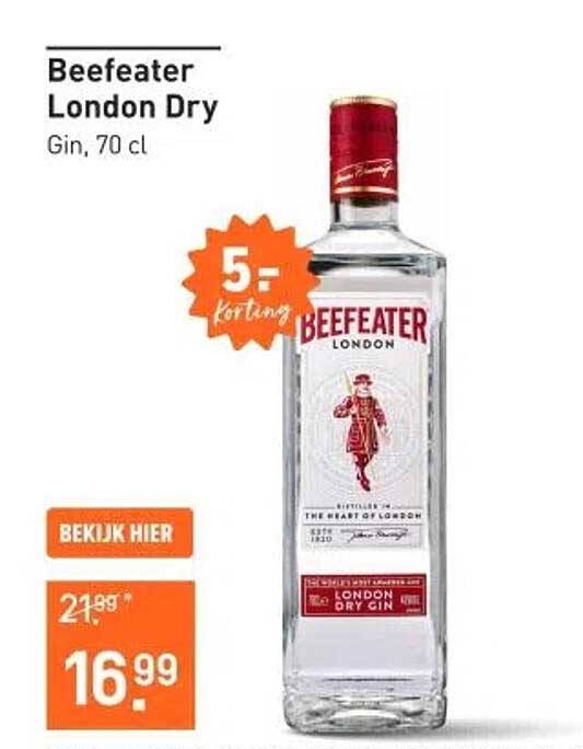Beefeater London Dry Gin, 70 cl