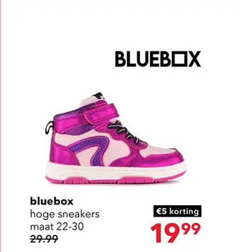 bluebox hoge sneakers maat 22-30