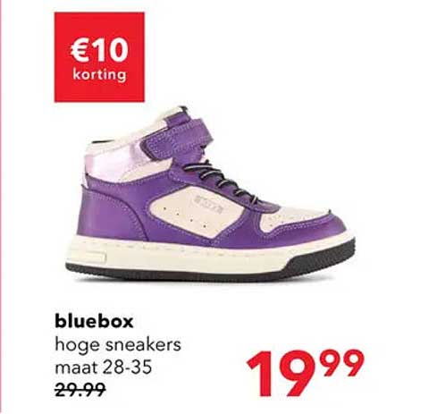 bluebox hoge sneakers maat 28-35