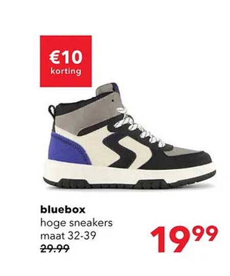 bluebox hoge sneakers maat 32-39