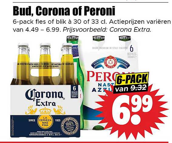 Bud, Corona of Peroni