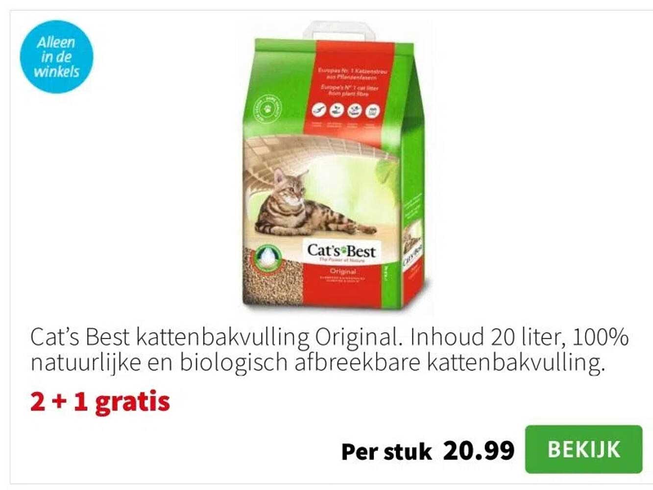 Cat’s Best kattenbakvulling Original