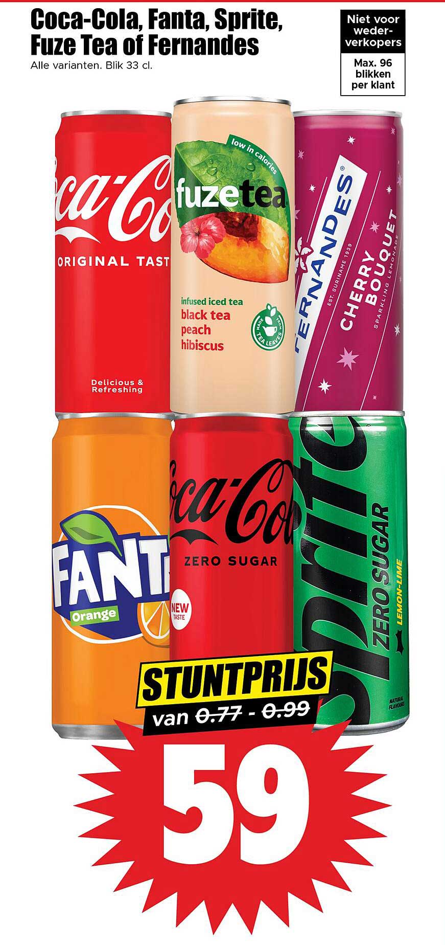 Coca-Cola, Fanta, Sprite, Fuze Tea of Fernandes