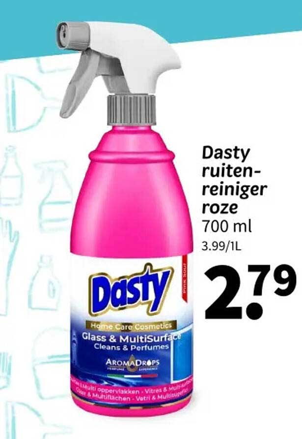 Dasty ruitenreiniger roze 700 ml