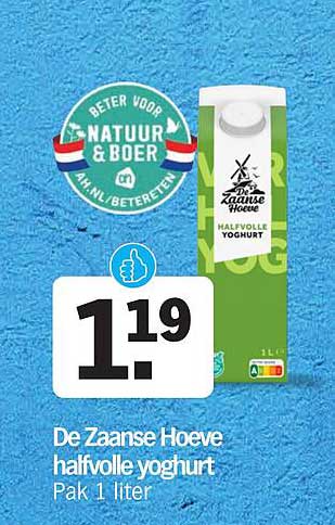 De Zaanse Hoeve halfvolle yoghurt