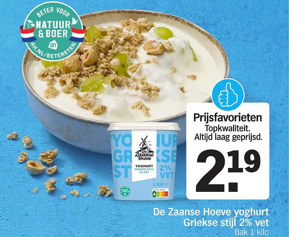 De Zaanse Hoeve yoghurt Griekse stijl 2% vet