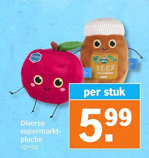 Diverse supermarkt-pluche