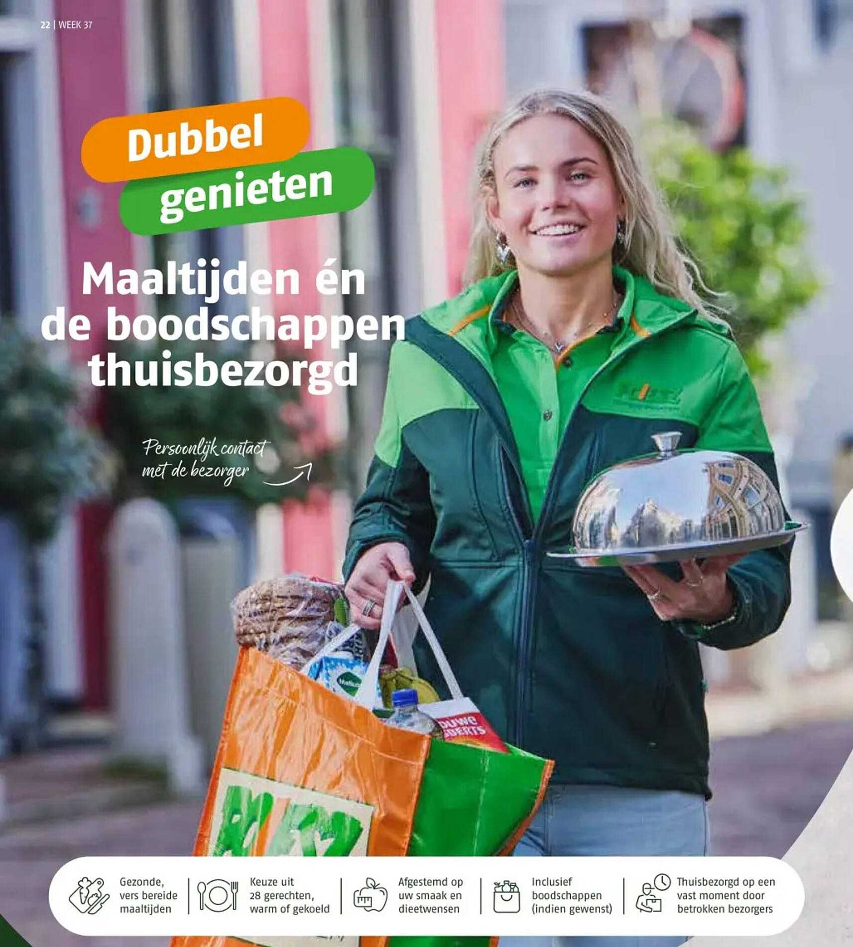 Dubbel genieten: Maaltijden én de boodschappen thuisbezorgd