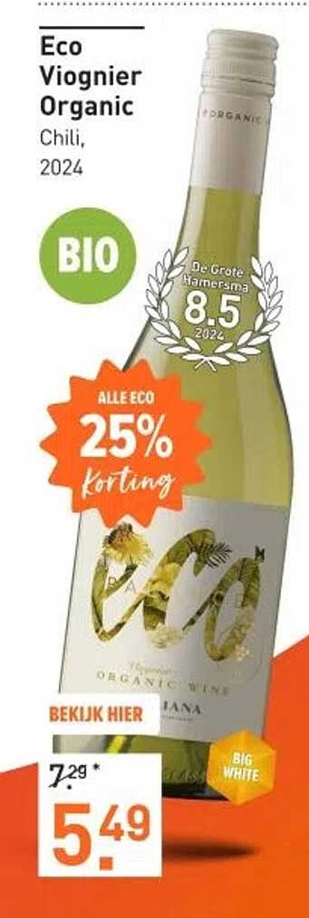 Eco Viognier Organic Chili, 2024