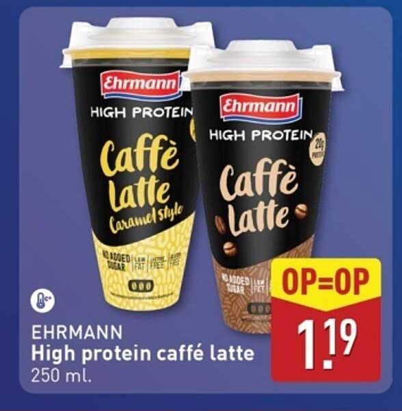 EHRMANN High protein caffè latte 250 ml.