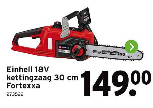 Einhell 18V kettingzaag 30 cm Fortexxa