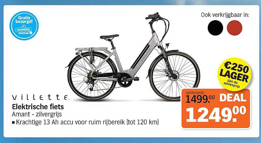 Elektrische fiets Amant - zilvergrijs