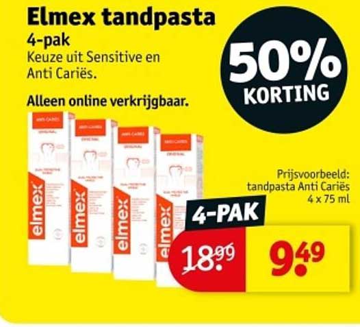 Elmex tandpasta 4-pak