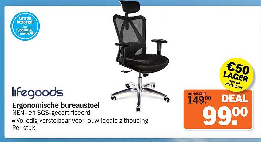 Ergonomische bureaustoel