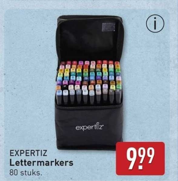 EXPERTIZ Lettermarkers 80 stuks