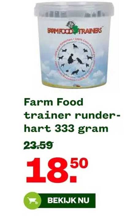 Farm Food trainer runderhart 333 gram