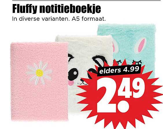 Fluffy notitieboekje
