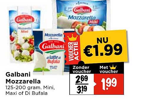 Galbani Mozzarella 125-200 gram