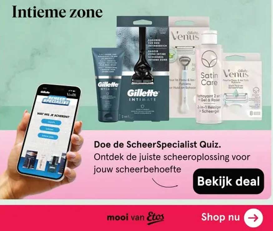 Gillette Intimate Scheerset