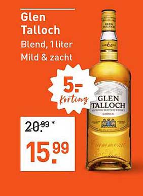 Glen Talloch Blend, 1 liter Mild & zacht