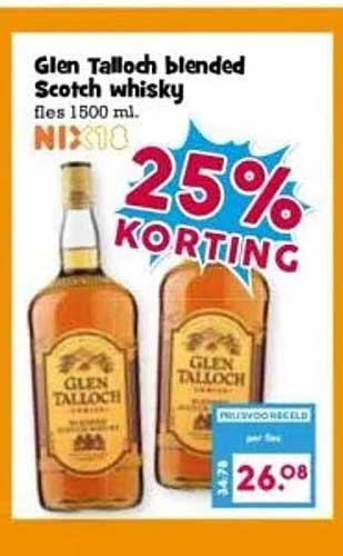 Glen Talloch blended Scotch whisky fles 1500 ml.