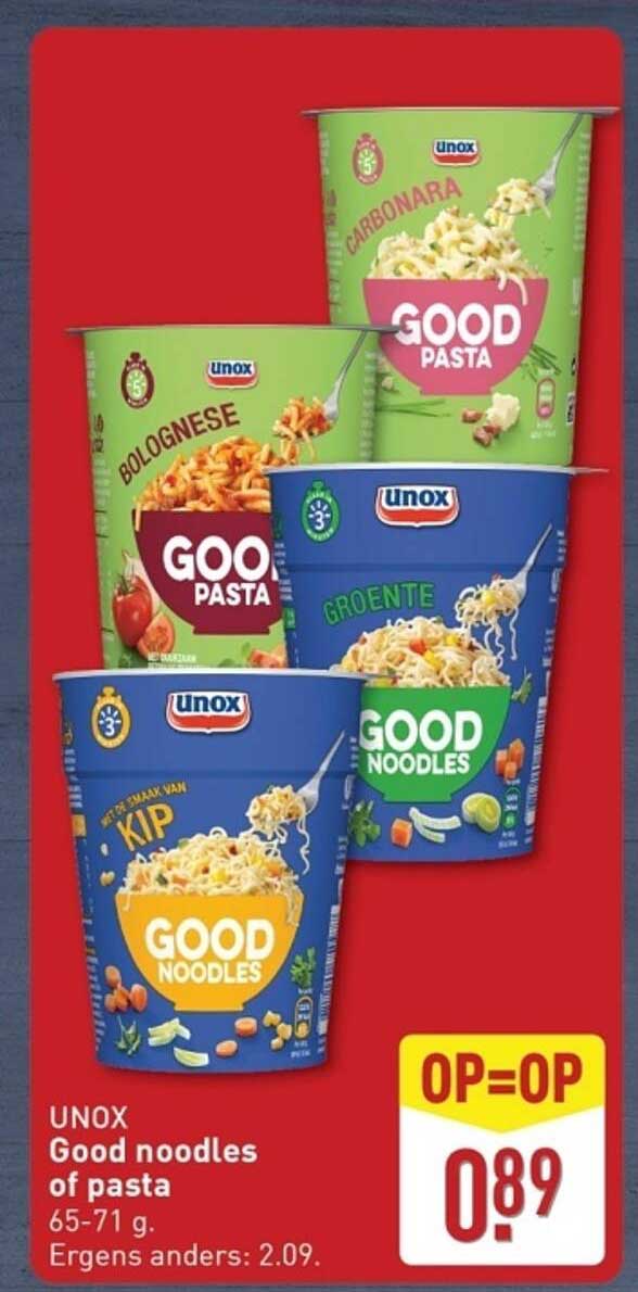 Good noodles of pasta