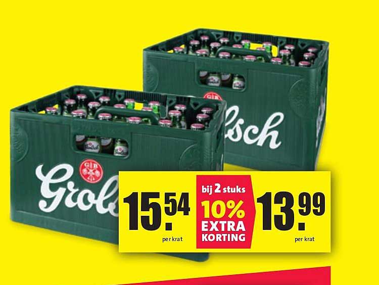 Grolsch Krat aanbieding