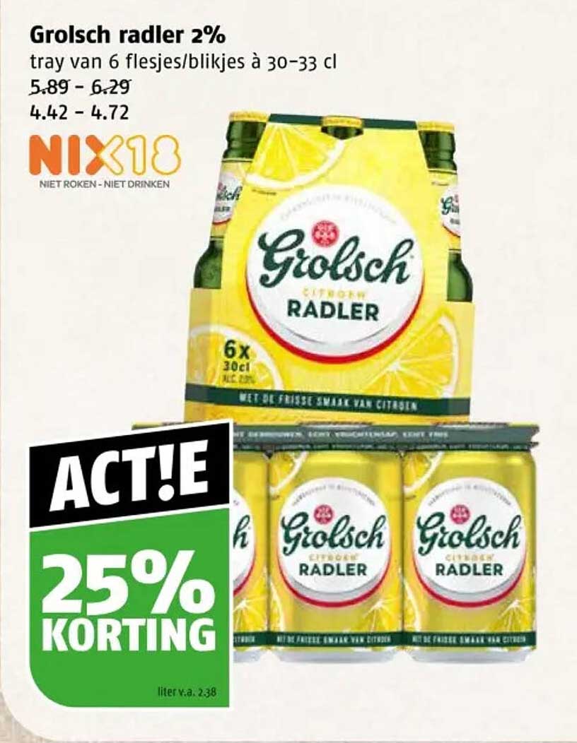 Grolsch radler 2%