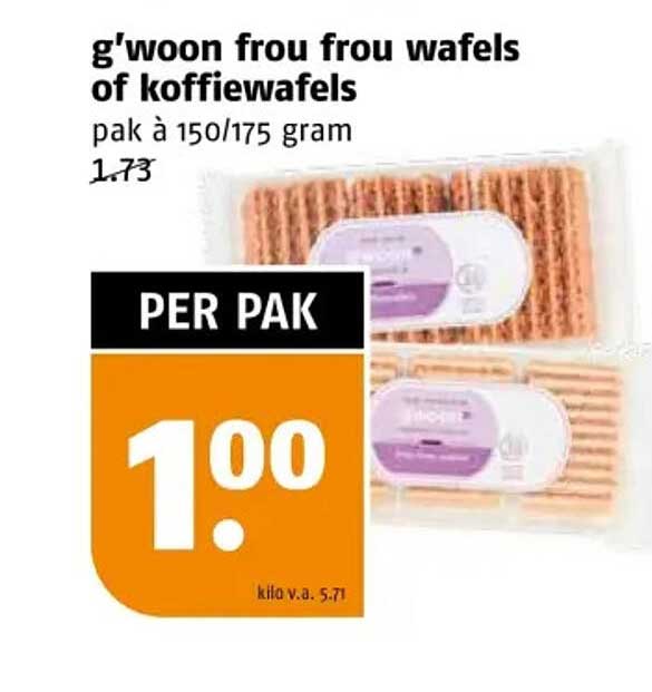 g'woon frou frou wafels of koffiewafels