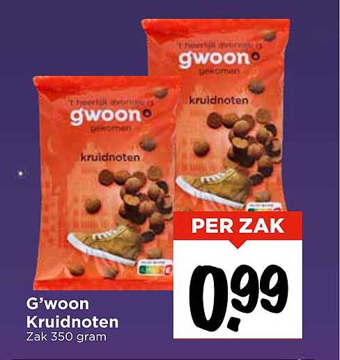 G'woon Kruidnoten Zak 350 gram