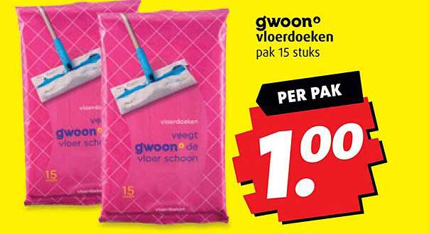 gwoon vloerdoken pak 15 stuks