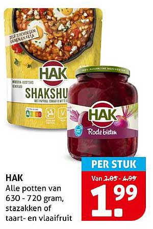 HAK Shakshuka en Rode Bieten 630 - 720 gram