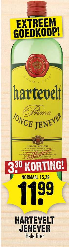 HARTEVELT JENEVER Hele liter