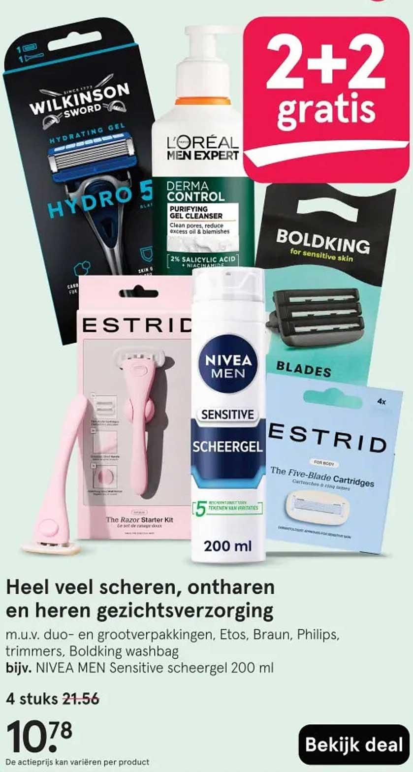 Heel veel scheren, ontharen en heren gezichtsverzorging