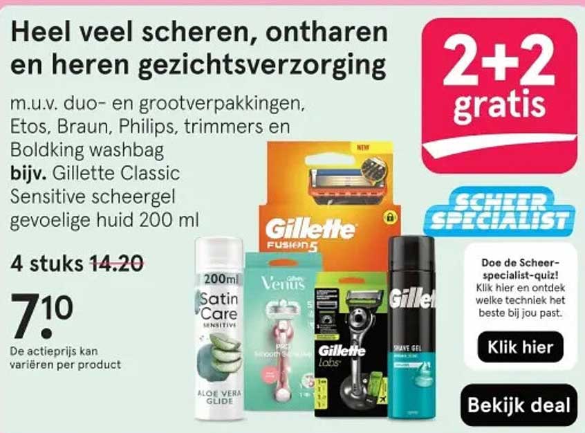 Heel veel scheren, ontharen en heren gezichtsverzorging
