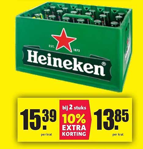 Heineken krat aanbieding