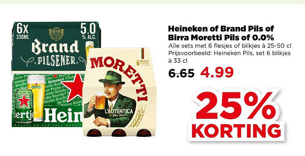 Heineken of Brand Pils of Birra Moretti Pils of 0.0%