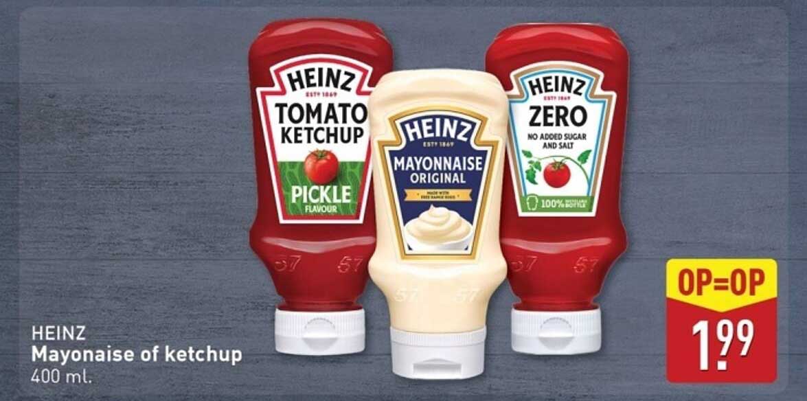HEINZ Mayonaise of ketchup 400 ml.